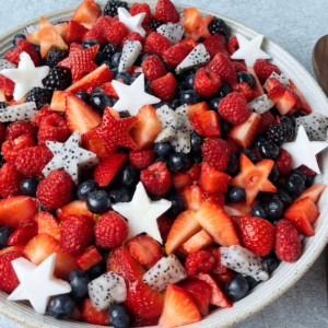 Easy 4th of July fruit salad